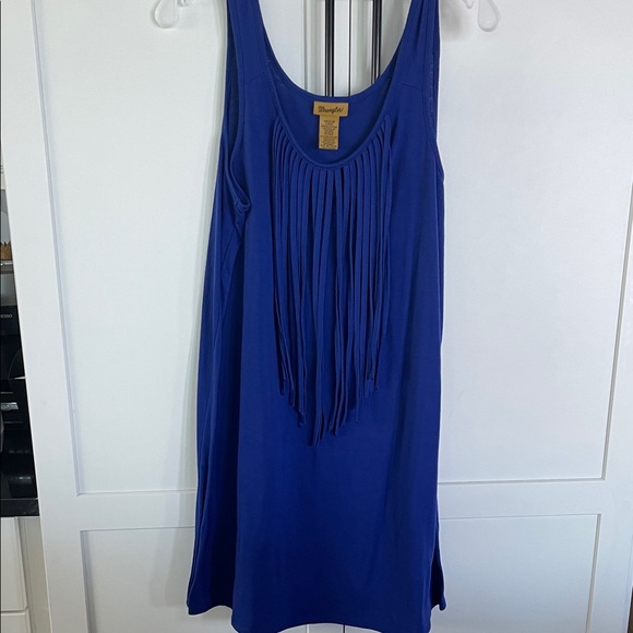 Wrangler Dresses & Skirts - Wrangler Royal Blue Fringe Top